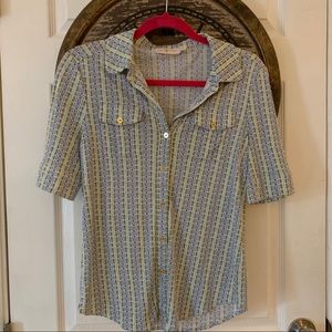 Tory Burch button up knit top